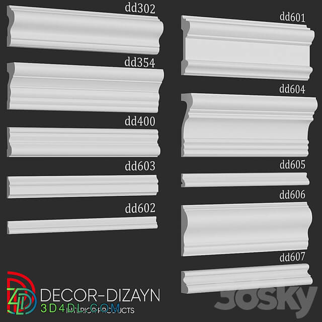 Moldings set3 DECOR DIZAYN