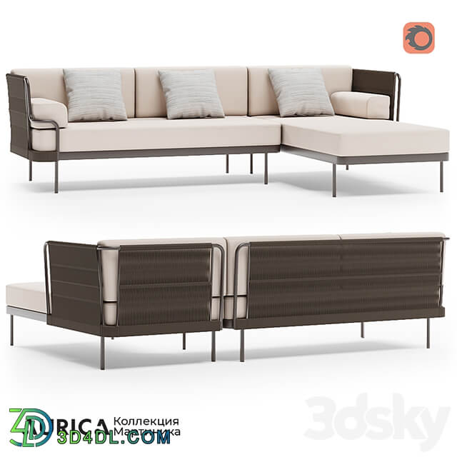 OM Corner sofa Martinique ML7.MR AURICA