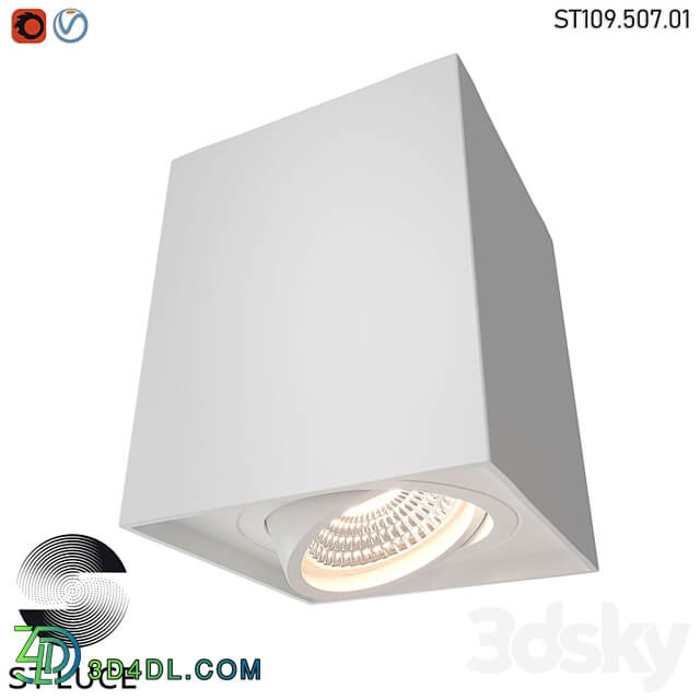 ST109.407.01 Ceiling lamp matte black/white OM