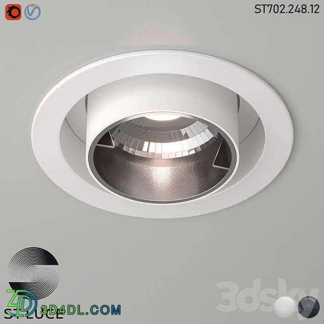 ST702.248.12 Int. White/Black LED OM