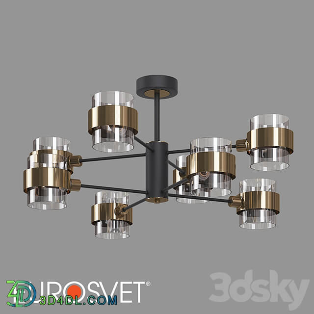 OM Ceiling chandelier with shades Eurosvet 70127/8 Arcada