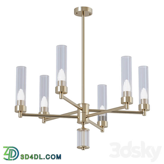 Brass Chandelier sku. 28125 by Pikartlights