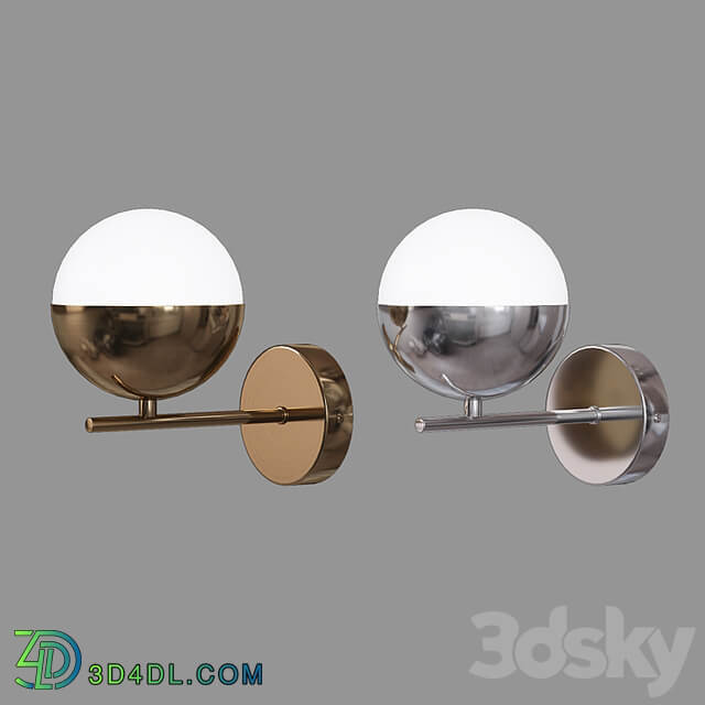 OM Wall lamp with glass shade Eurosvet 70129/1 Nuvola