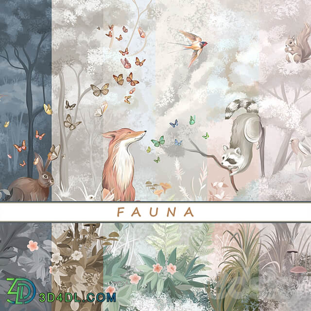 Designer wallpapers FAUNA pack 2