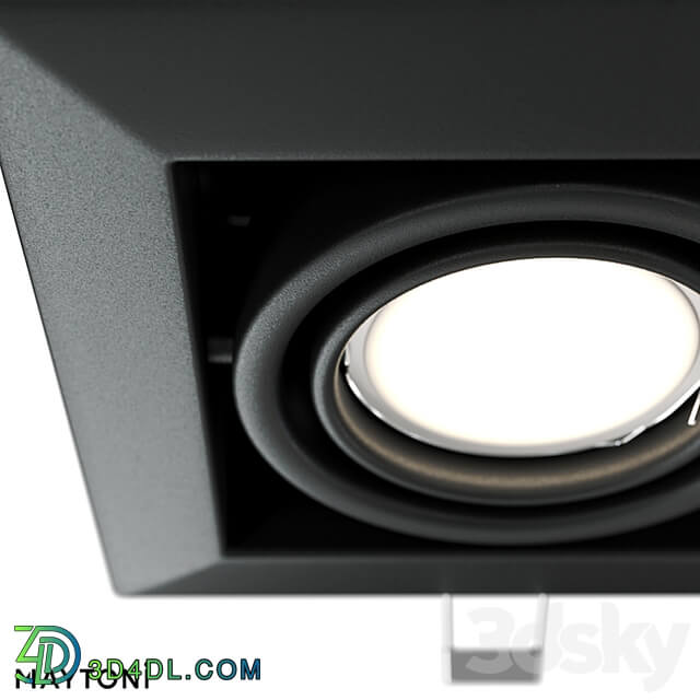 Recessed luminaire Metal Modern DL008 2 01 B;DL008 2 01 S;DL008 2 01 W