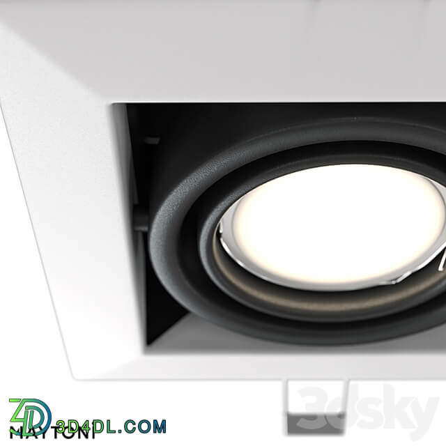 Recessed luminaire Metal Modern DL008 2 01 B;DL008 2 01 S;DL008 2 01 W