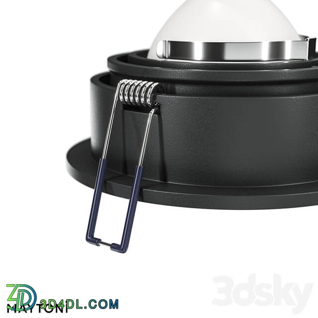 Recessed lamp Atom DL025 2 01B; DL025 2 01W