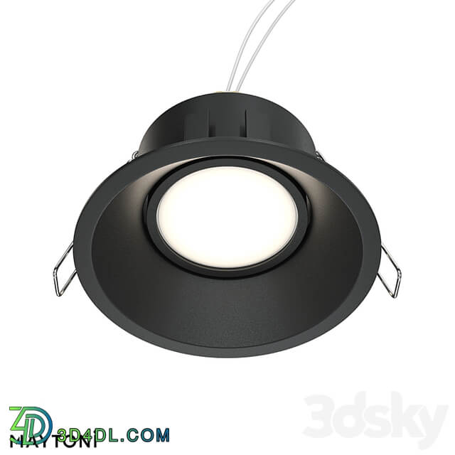 Recessed luminaire Dot DL028 2 01B; DL028 2 01W