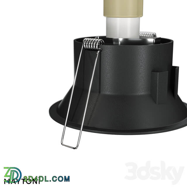 Recessed luminaire Dot DL028 2 01B; DL028 2 01W