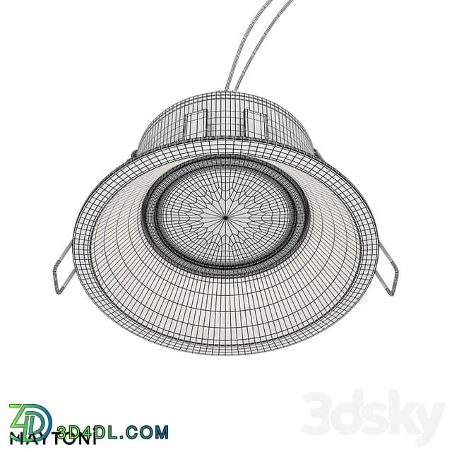 Recessed luminaire Dot DL028 2 01B; DL028 2 01W