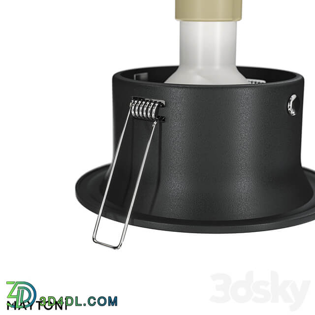 Recessed lamp Yin DL030 2 01B; DL030 2 01W