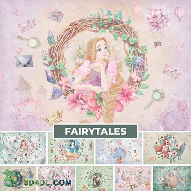 Wallpaper. Collection Fairytales