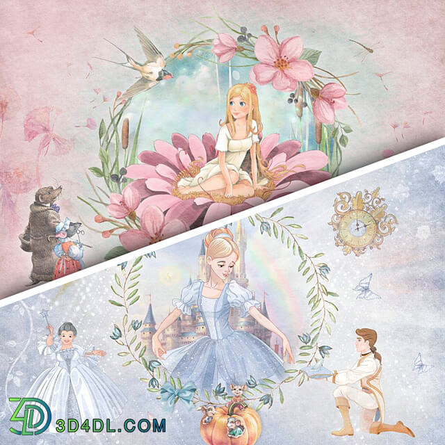 Wallpaper. Collection Fairytales