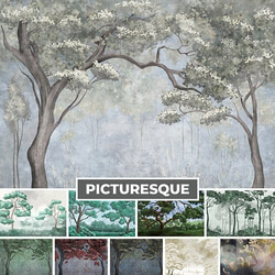 Wallpaper. Collection Picturesque 