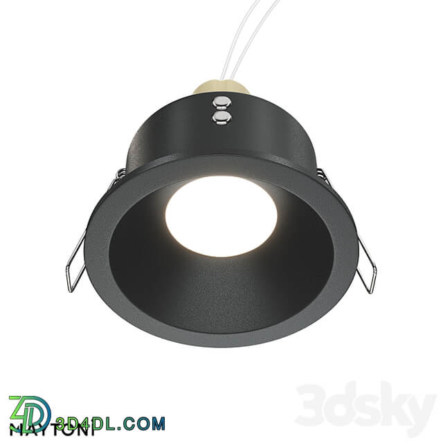 Recessed luminaire Zoom DL032 2 01B;DL032 2 01W