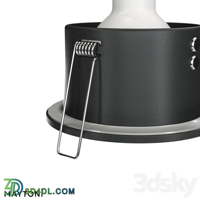 Recessed luminaire Zoom DL032 2 01B;DL032 2 01W