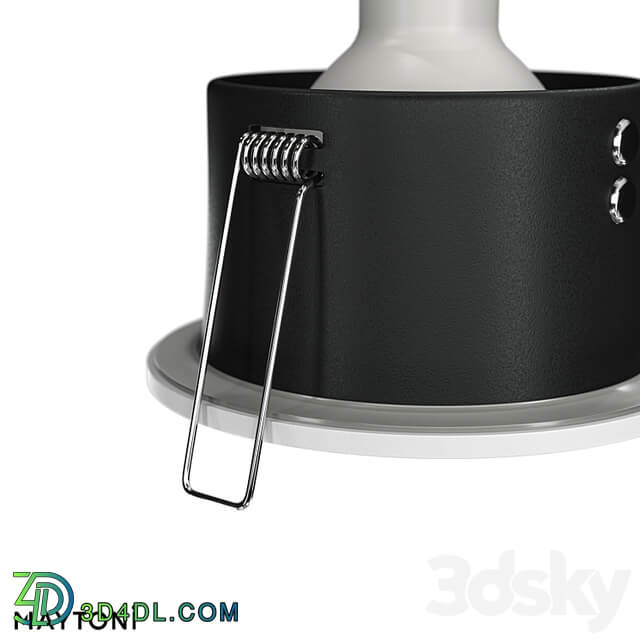 Recessed luminaire Zoom DL032 2 01B;DL032 2 01W