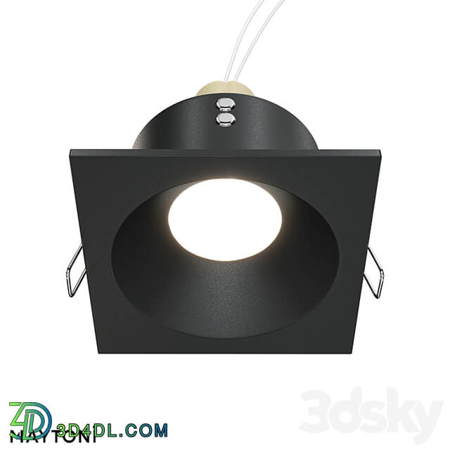 Recessed luminaire Zoom DL033 2 01B; DL033 2 01W