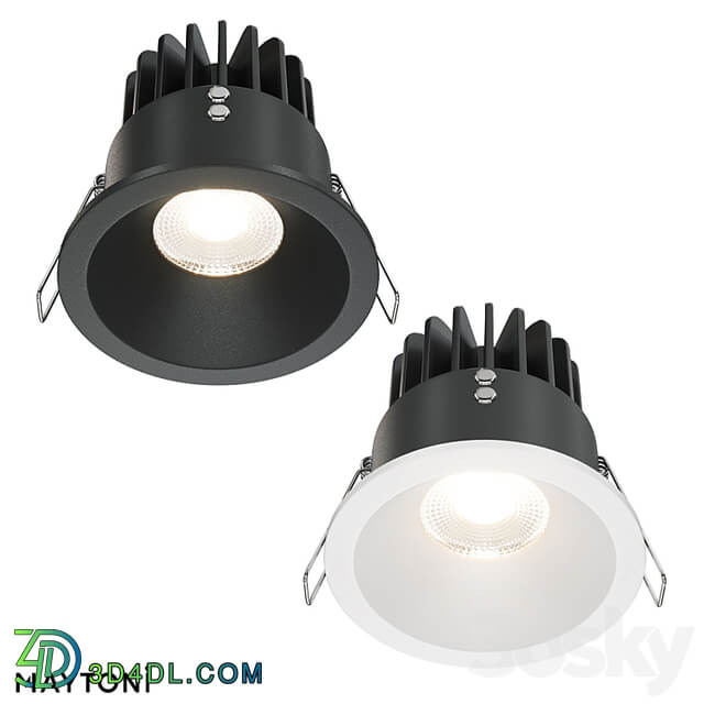 Recessed luminaire Zoom DL034 L12W4K B; DL034 L12W4K W