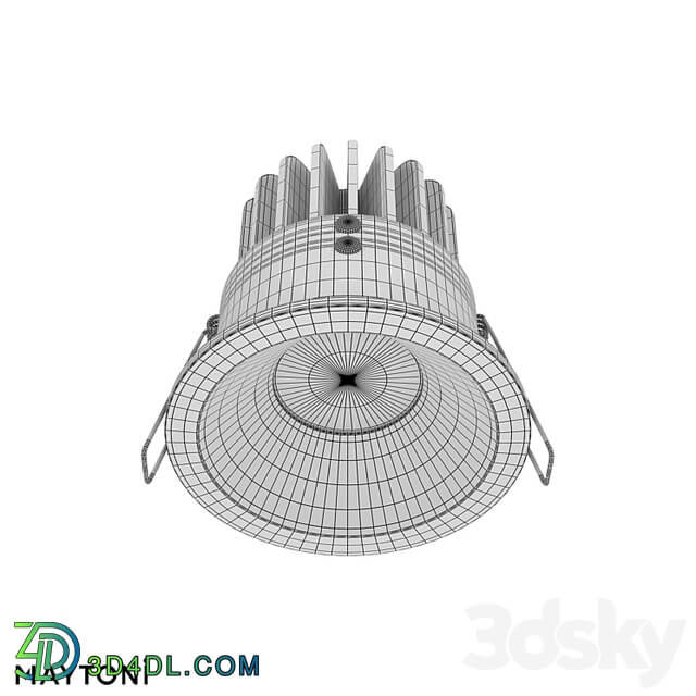 Recessed luminaire Zoom DL034 L12W4K B; DL034 L12W4K W