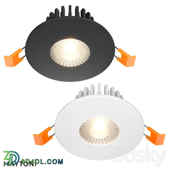 Recessed luminaire Zen DL038 2 L7B; DL038 2 L7W