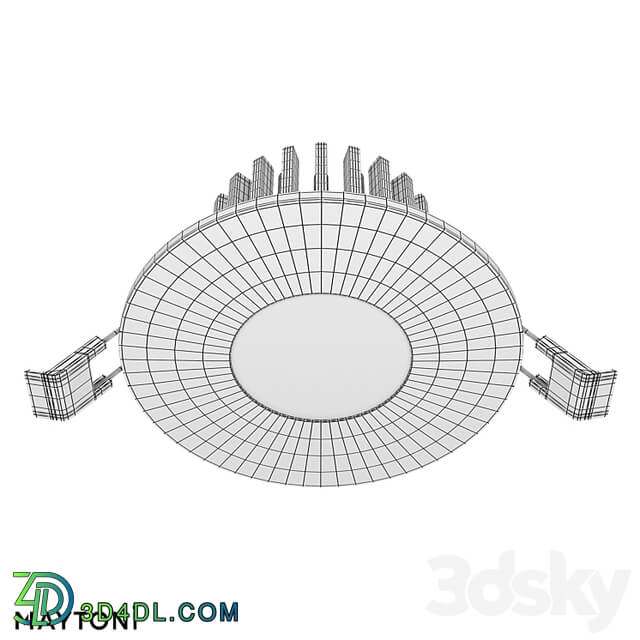 Recessed luminaire Zen DL038 2 L7B; DL038 2 L7W