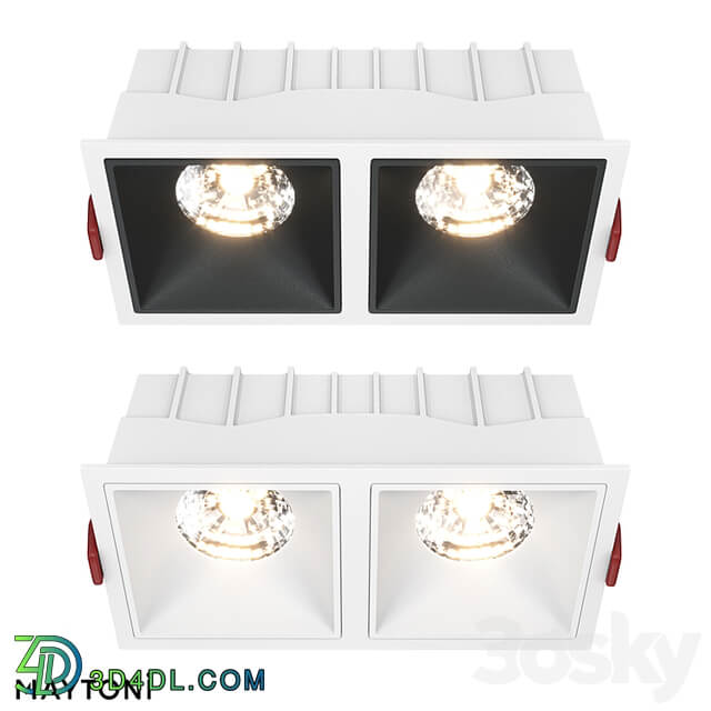 Recessed luminaire Alfa LED DL043 02 15W3K SQ W; DL043 02 15W3K SQ WB