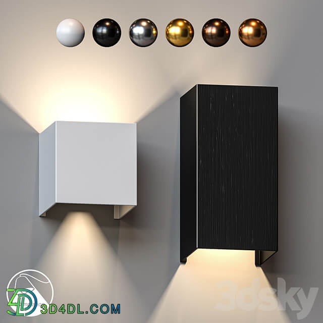 LampsShop.com B4485 Sconce Collte Cube