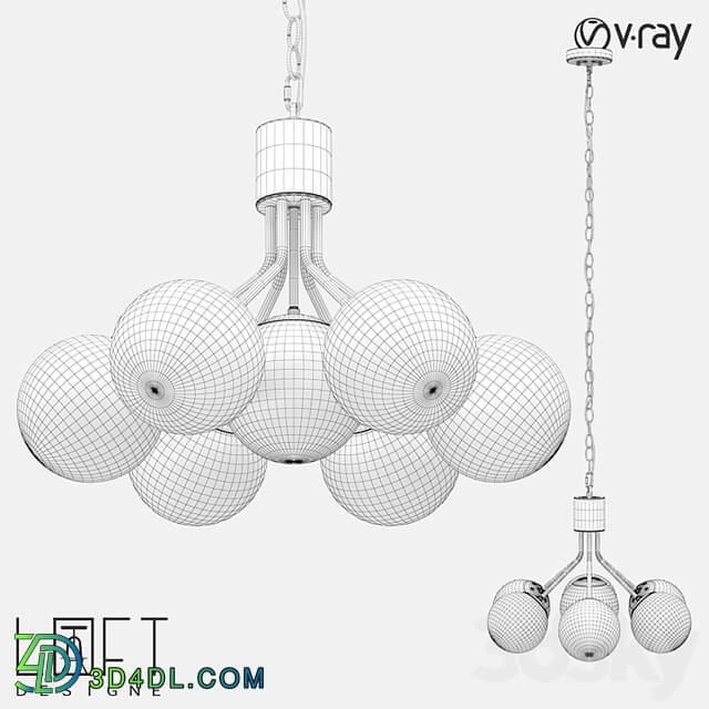 Suspension light LoftDesigne 4777 model