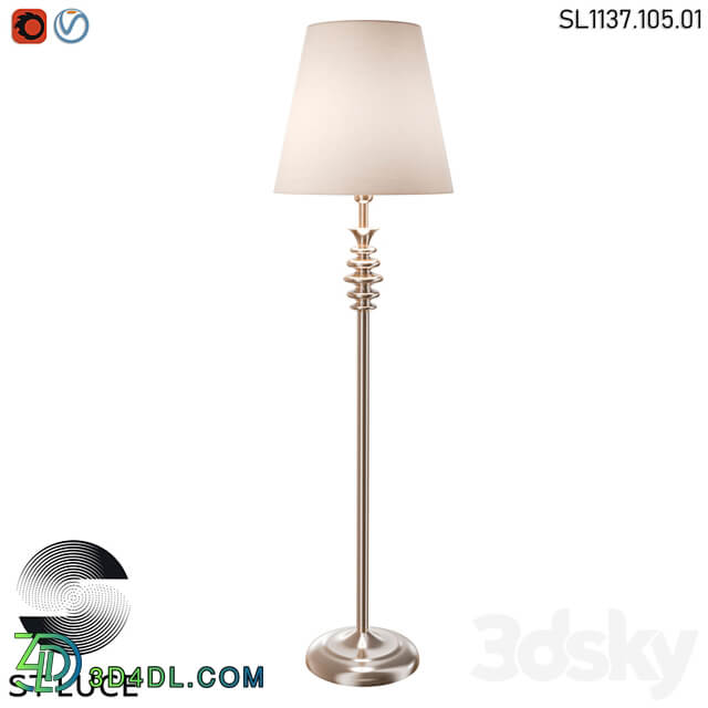 SL1137.105.01 Floor lamp Nickel/White OM