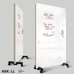 Mobile magnetic whiteboard "New Askell" 