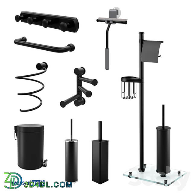 Additional WasserKRAFT accessories in black OM