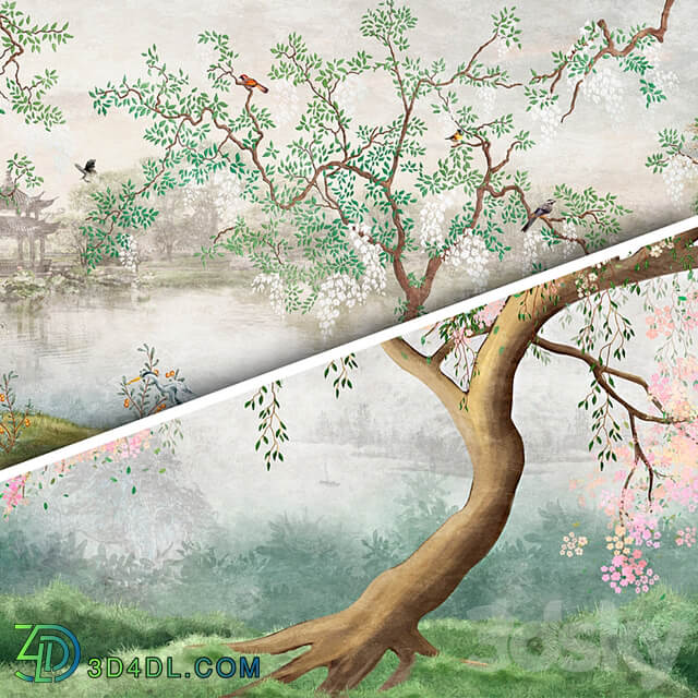 Wallpaper. Collection Chinoiserie