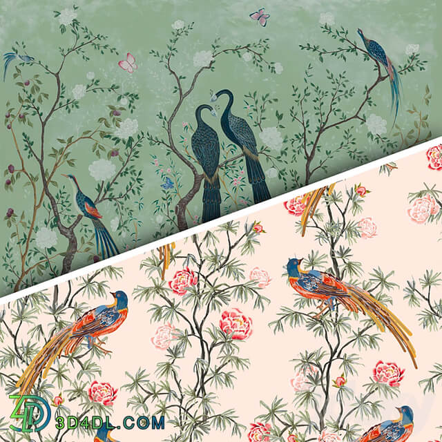 Wallpaper. Collection Chinoiserie