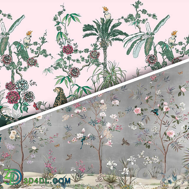 Wallpaper. Collection Chinoiserie