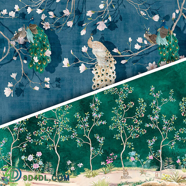 Wallpaper. Collection Chinoiserie