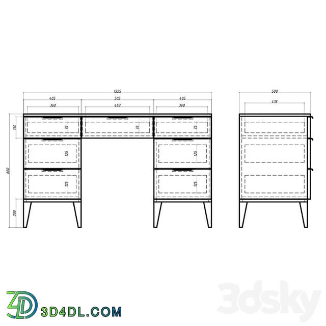 OM Mister Room Desk DIAMOND DM10