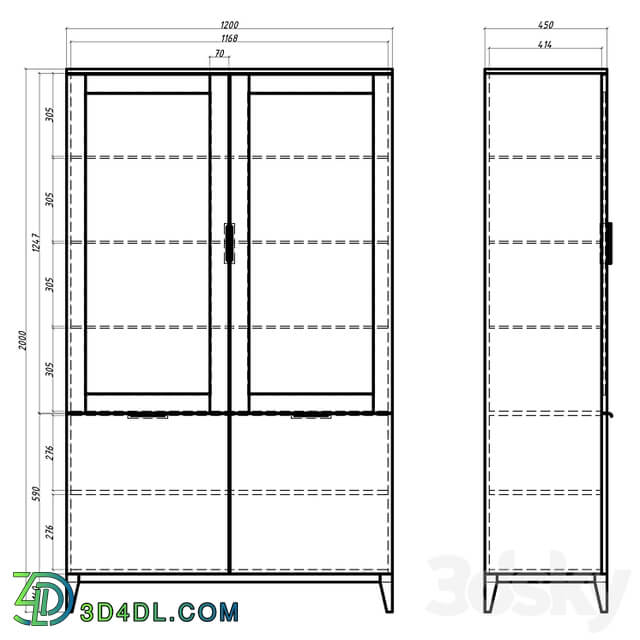 OM Mister Room Wardrobe DIAMOND WOOD DMW14