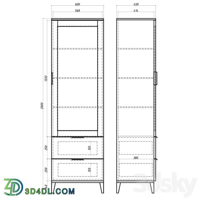 OM Mister Room Wardrobe DIAMOND WOOD DM11