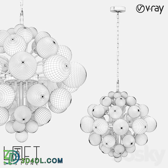 Suspension light LoftDesigne 8010 model