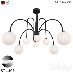 SL1204.402.08 Ceiling chandelier ST Luce Black/White OM 
