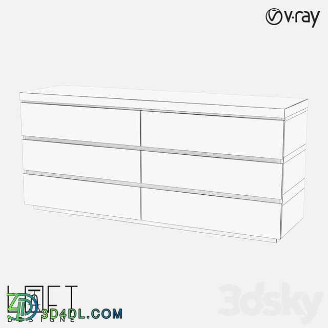 Chest of drawers LoftDesigne 80907 model