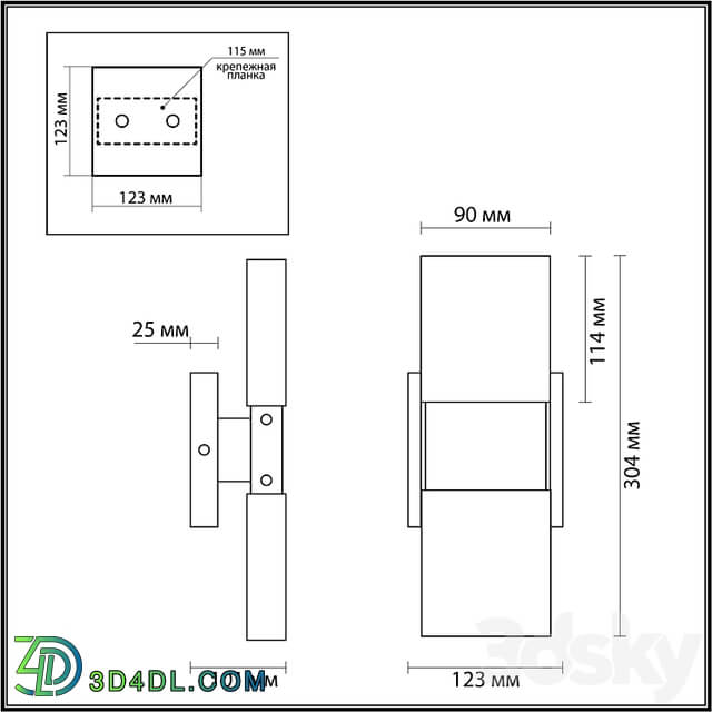 ODEON LIGHT 4364/5WL RICCI