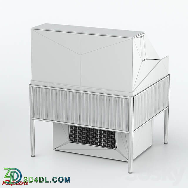 Closed gastronomic refrigerated showcase with shelf (RGM1СS Moon Light Silver series)