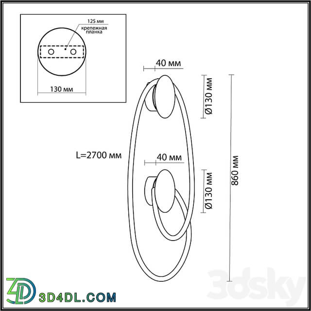 Odeon Light 4397/30WL CORDA