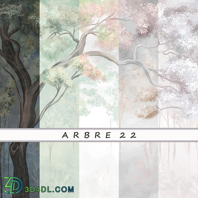 Designer wallpapers ARBRE 22 pack 4