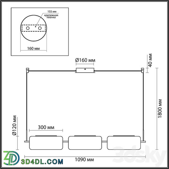 Odeon Light 5003/30L Kavia