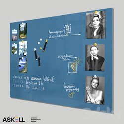 (OM) Magnetic whiteboard for office "Askell Lux" 