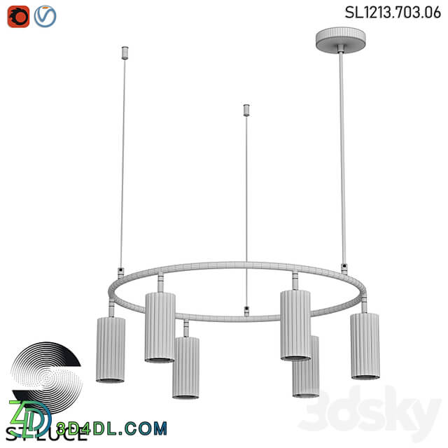 SL1213.703.08 Pendant lamp ST Luce Gray OM