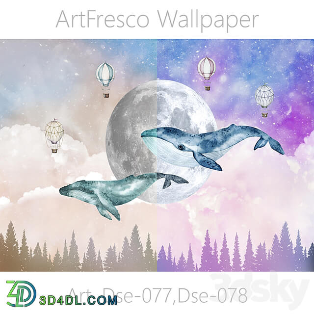 ArtFresco Wallpaper Designer seamless wallpaper Art. Dse 077, Dse 078 OM